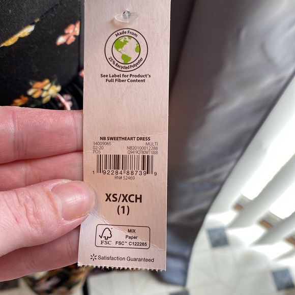 No Boundaries Floral Sweetheart Dress XS NWT - Picture 6 of 6